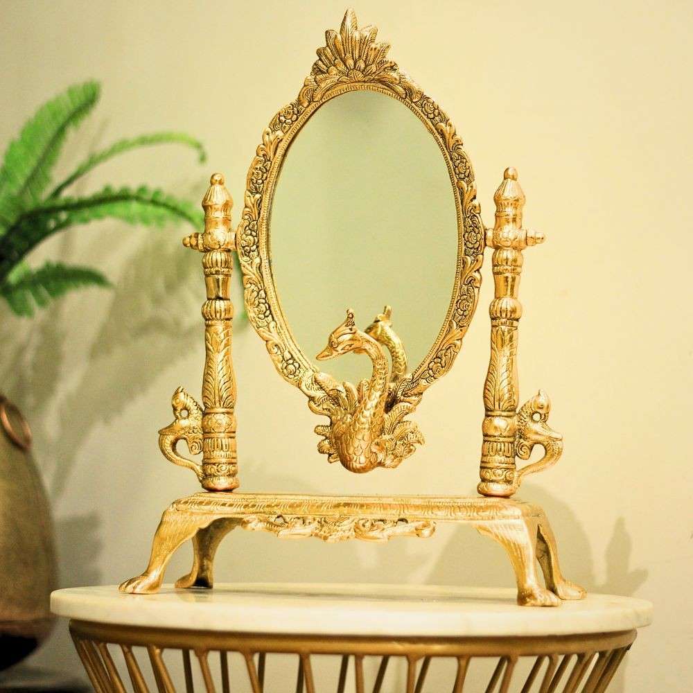 Metal Golden Mirror – Large Decorative Wall Mirror